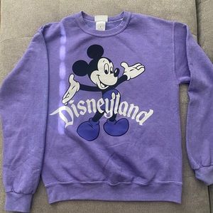 Disneyland retro, purple, crew neck, size small